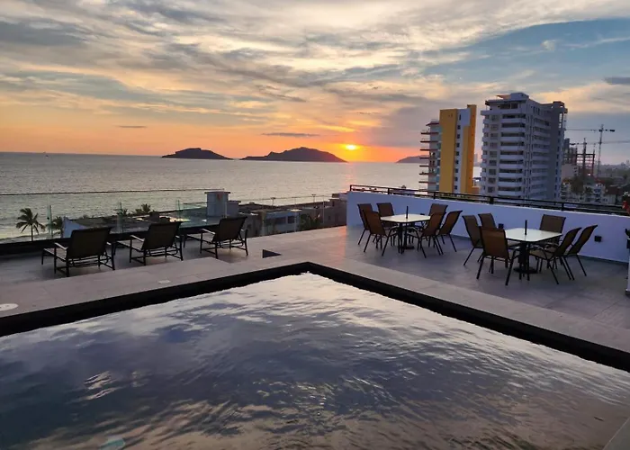 Apartamento Torre Q Mazatlán - Departamento cerca del malecón de Mazatlán